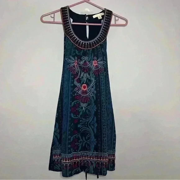 Forever 21 Embroidered 100% Cotton Mini Sleeveless Dress or Top Size XS, EUC - Picture 2 of 7